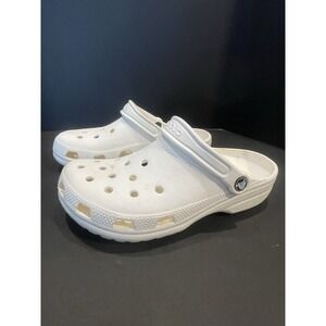 Crocs Unisex Classic Clog 10001-100 White Shoes Women's 9 - Men's 7